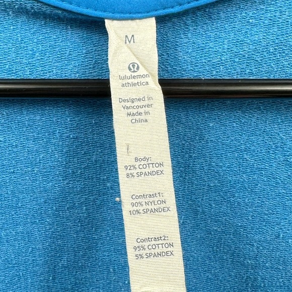 Lululemon Men’s Hooded Zip Up Athletic Jacket Size Medium - Blue - Picture 6 of 6